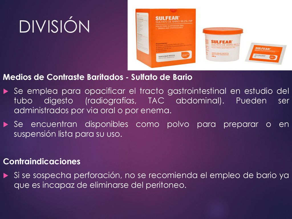 Preparación de la próstata con medio de contraste pero
